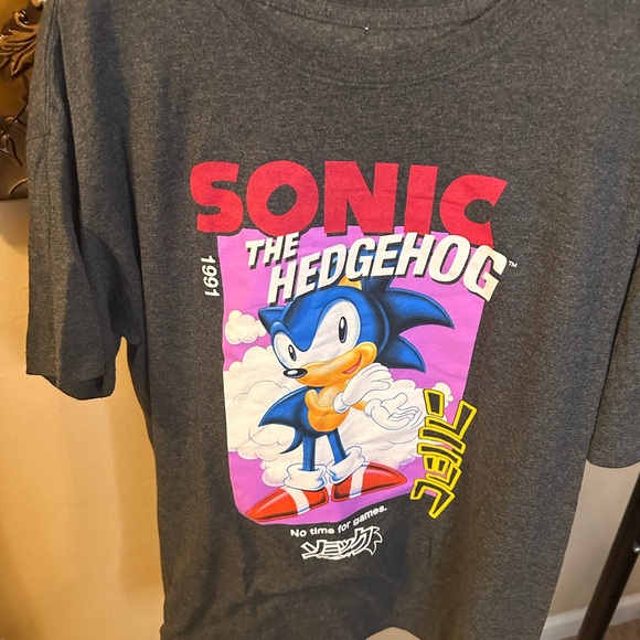 Sonic the Hedgehog Charcoal T-Shirt - Picture 1 of 4